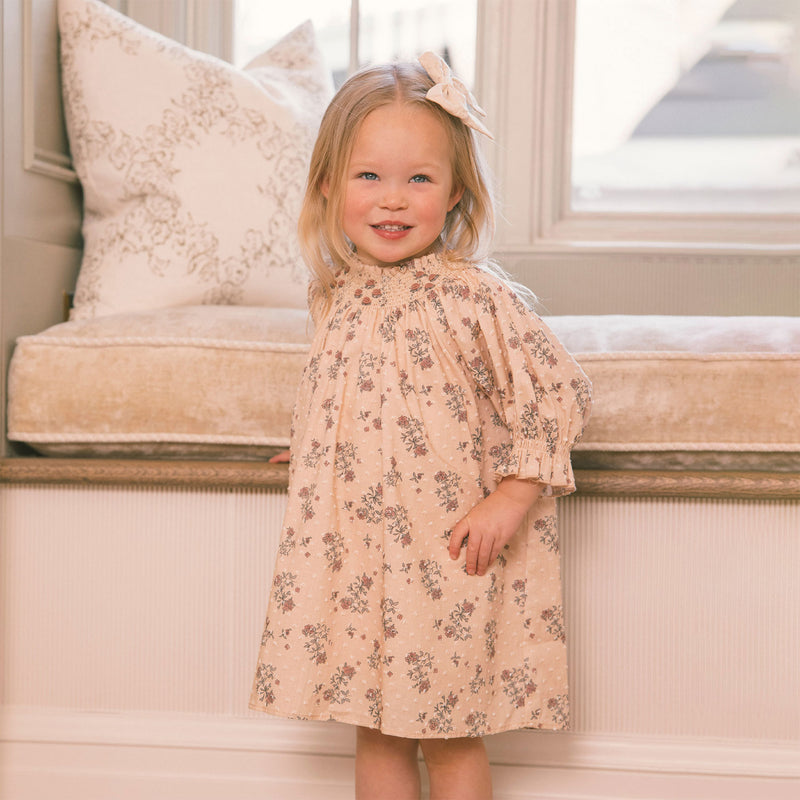 Noralee Maddie Dress - French Floral - Antique - Lifestyle
