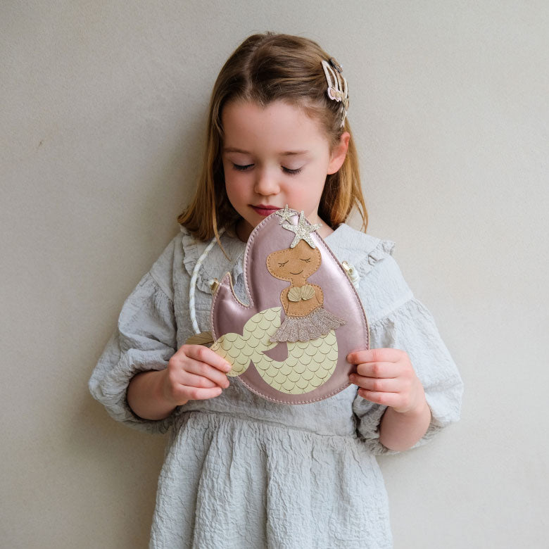 Mermaid Bag Purse with girl