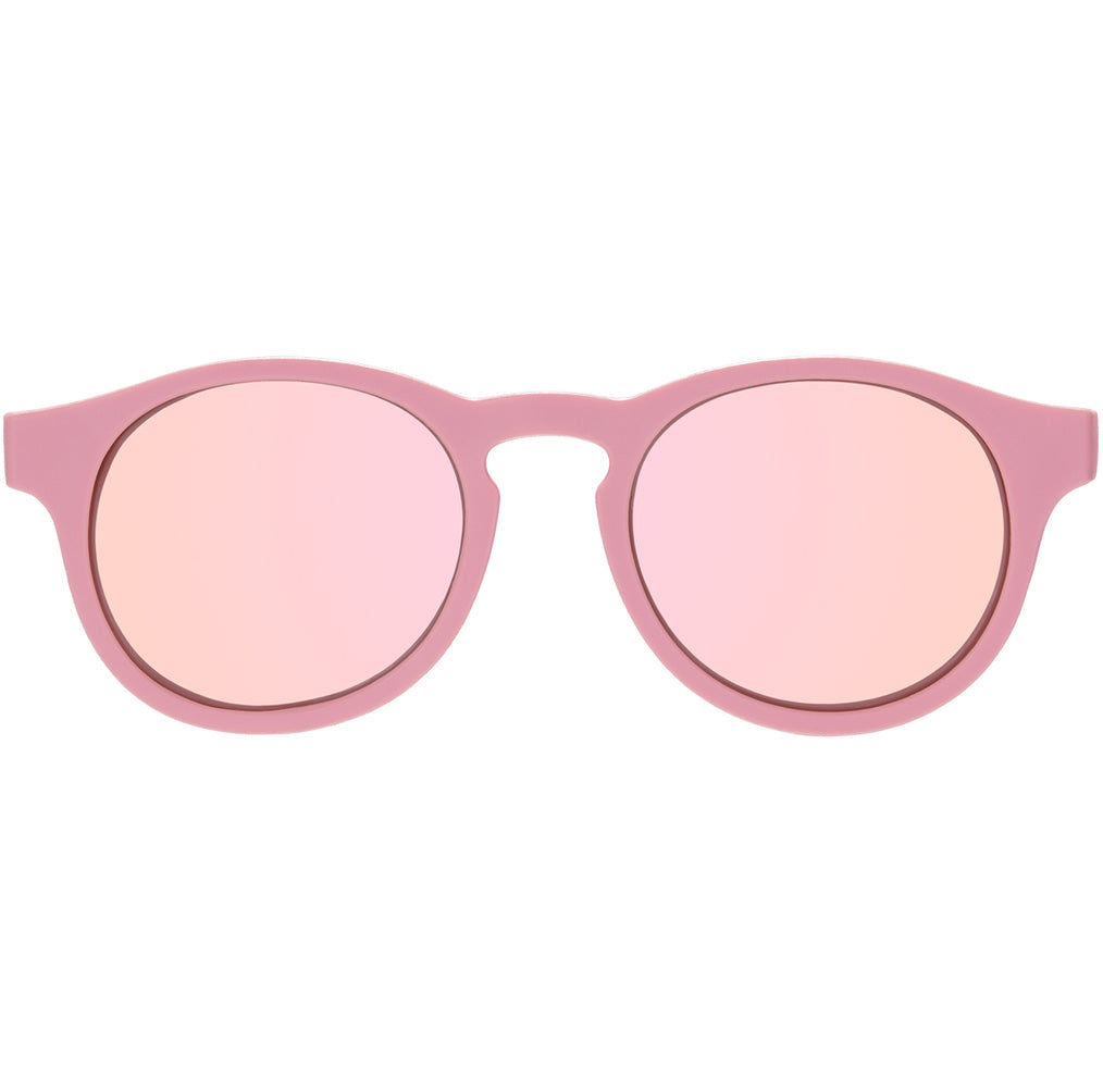 Babiators Polarized Keyhole Mirrored Sunglasses - Pretty in Pink