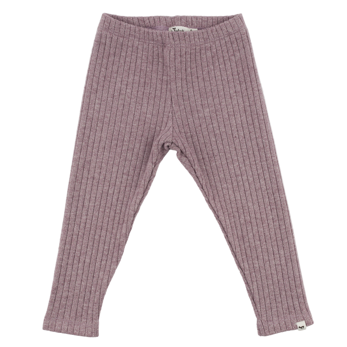 oh baby! Sparkle Wide Rib Plain Legging - Dusty Lavender