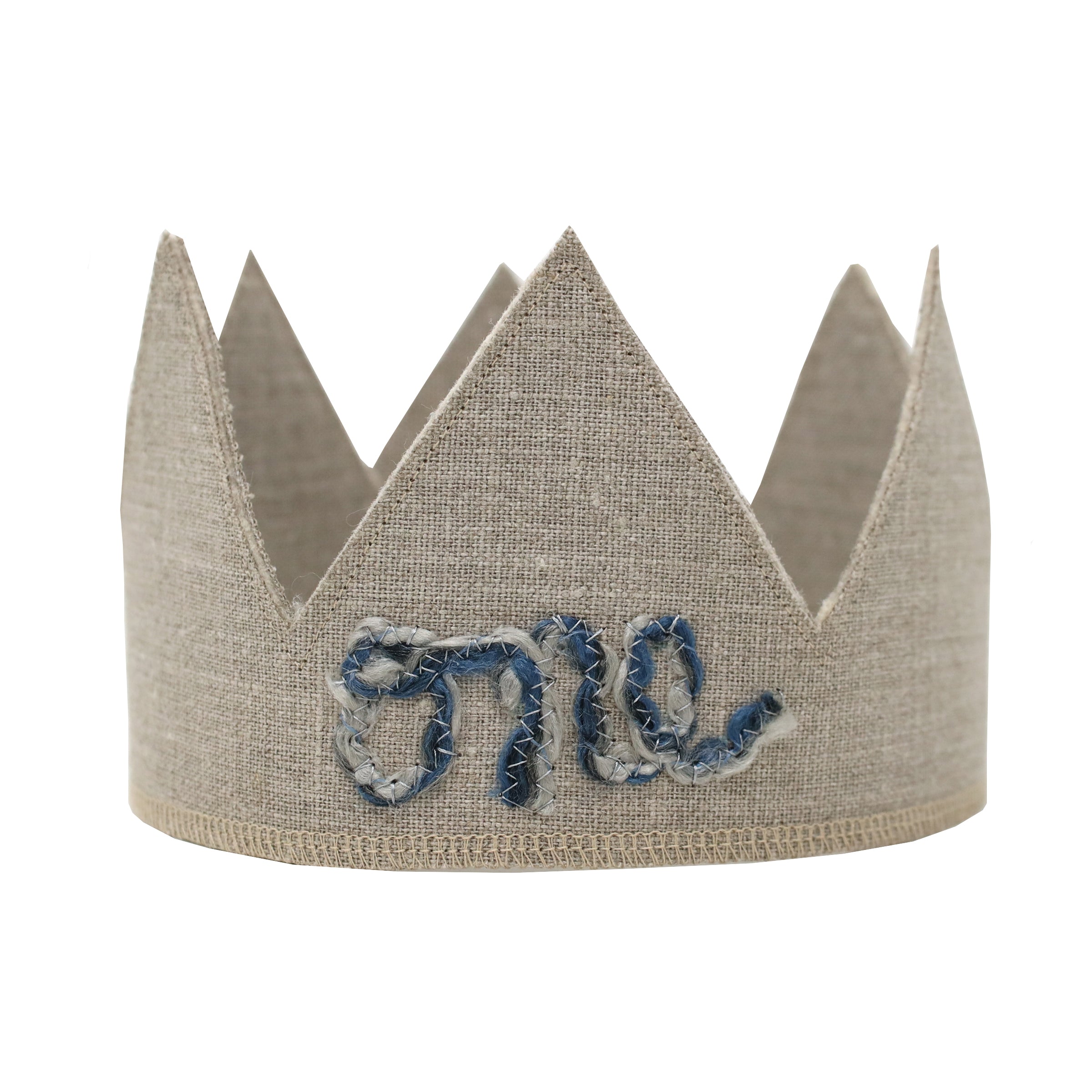 oh baby! First Birthday Linen Crown - 