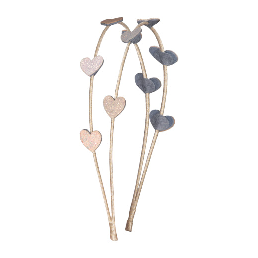 Teeny Heart Double Alice Band Headband