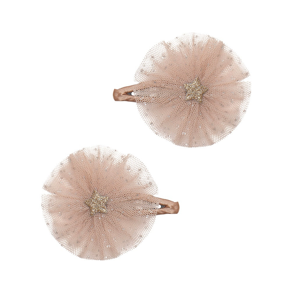 Ballerina Tulle Star Hair Clip - Neutral