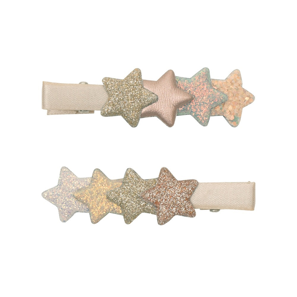Layered Shimmer Stars Hair Clip