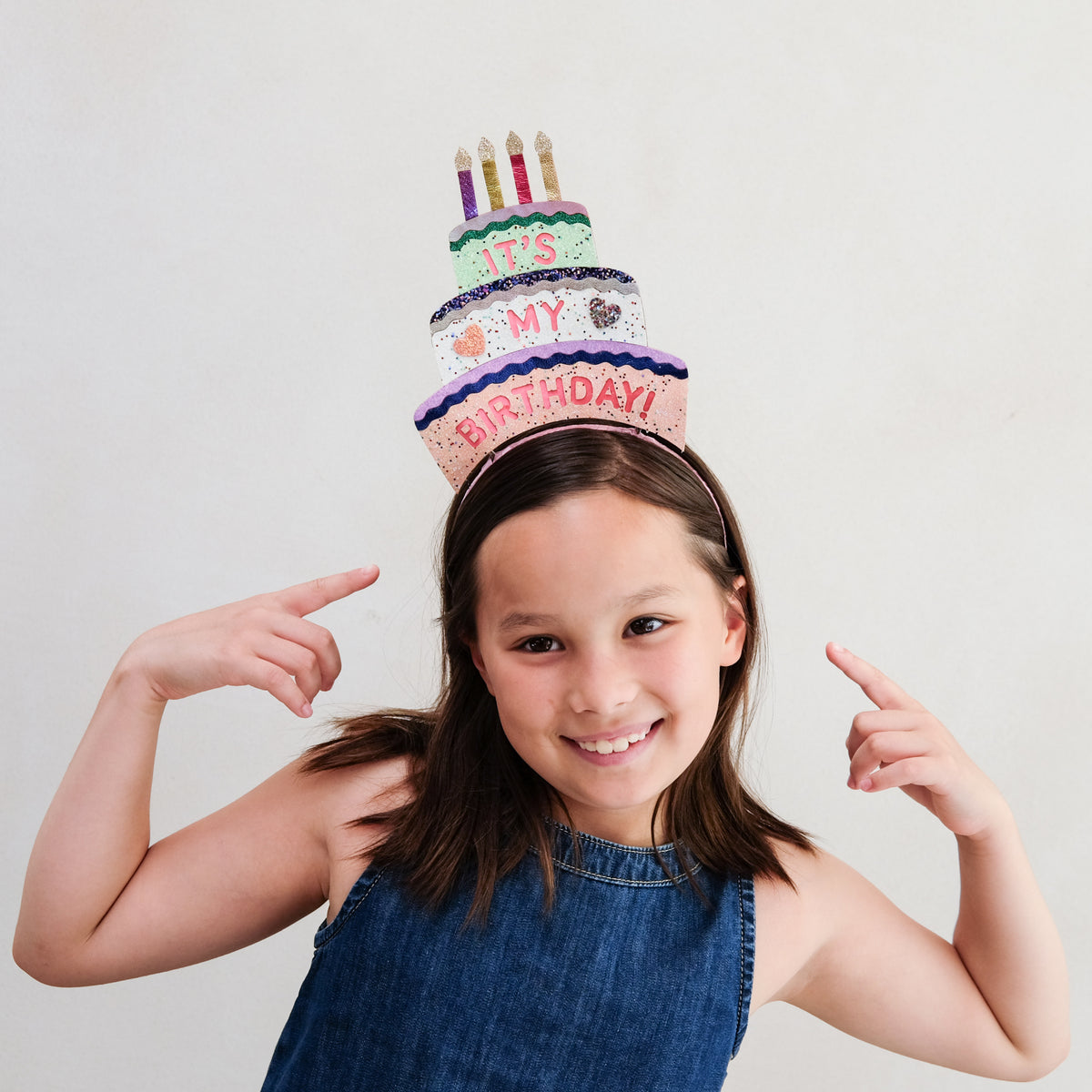 Birthday Cake Headdress Headband - Lifestyle