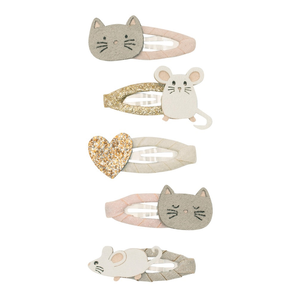 Cat & Mouse Mini Clic Clac Hair Clip