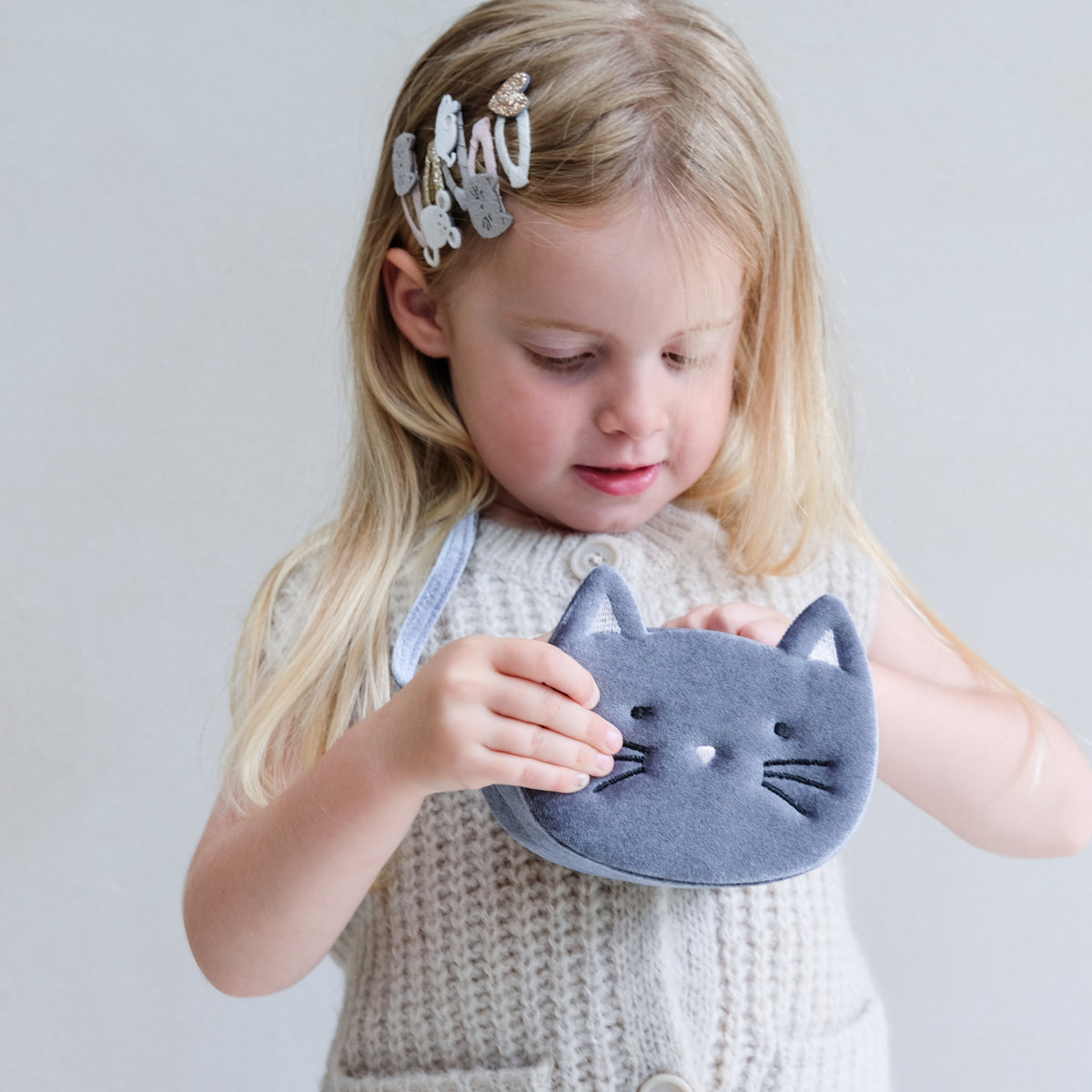 Cat & Mouse Mini Clic Clac Hair Clip - Lifestyle