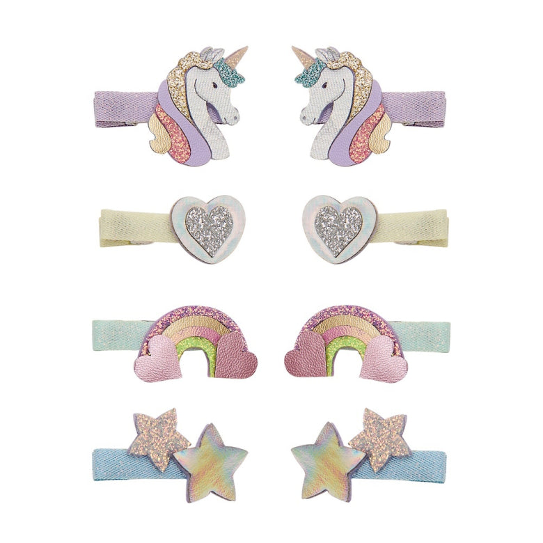 Dreamy Unicorn Mini Hair Clips - Set of 2