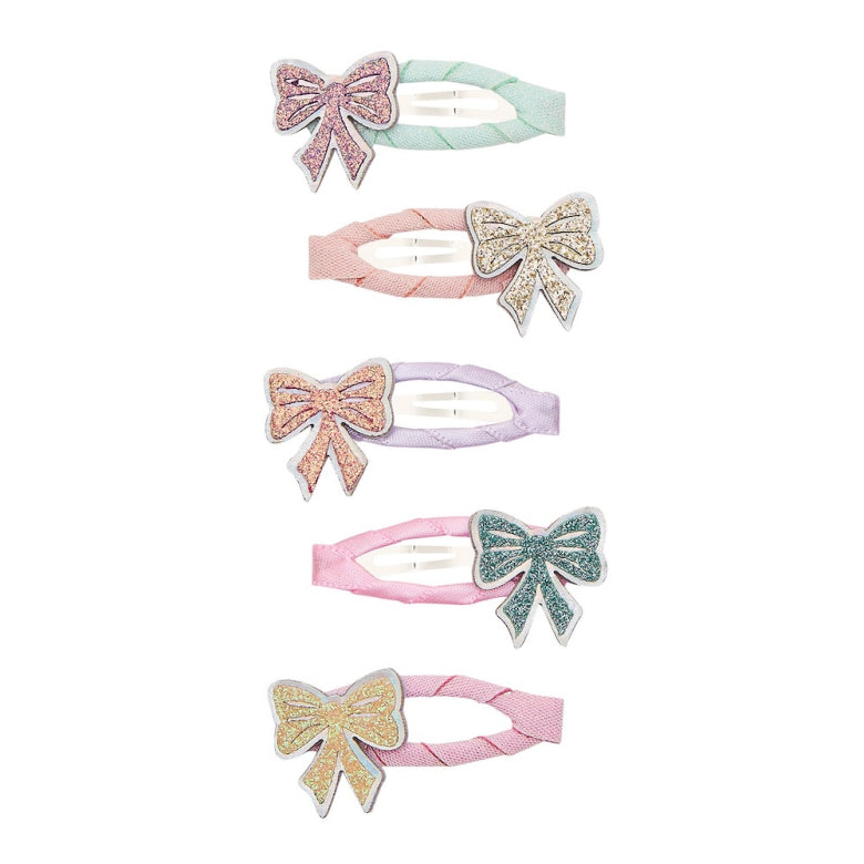 Sparkle Bow Mini Clic Clac Hair Clip