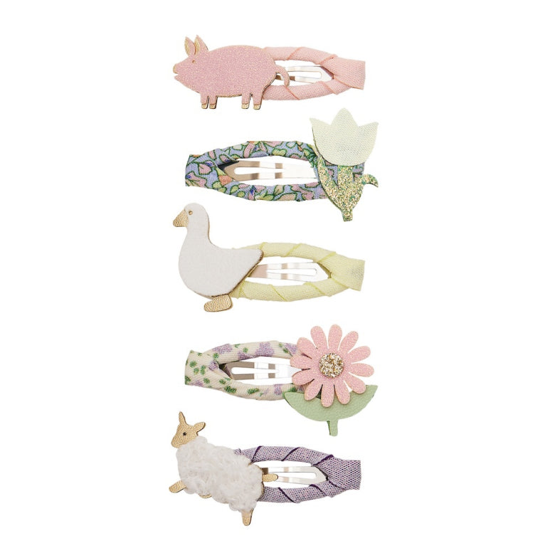 Farmyard Mini Clic Clac Hair Clip