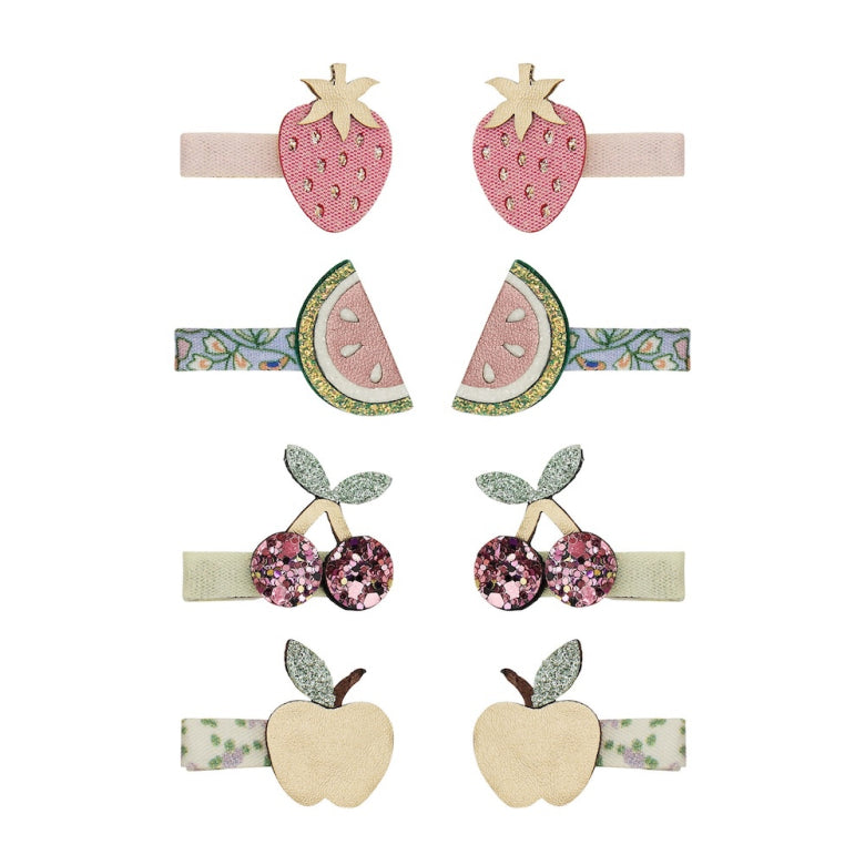 Fruit Salad Mini Hair Clips - Set of 2
