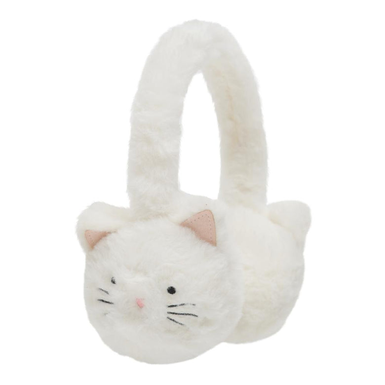 Kitty Cat Earmuffs - Cream