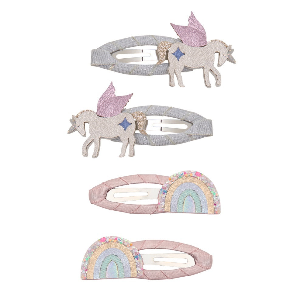 Unicorn And Rainbow Hair Clip