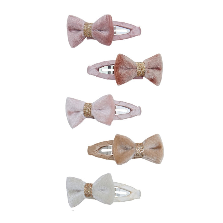 Velvet Tinkerbell Mini Hair Clips