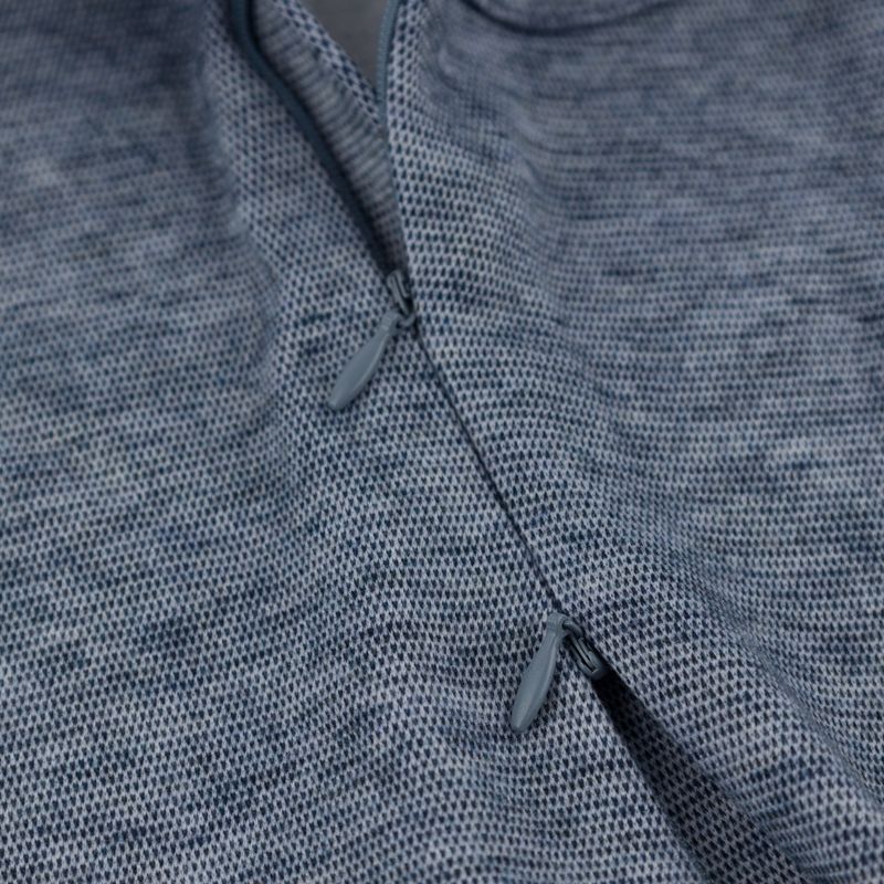 oh baby! Honeycomb Zipper Footie with Pocket - Denim