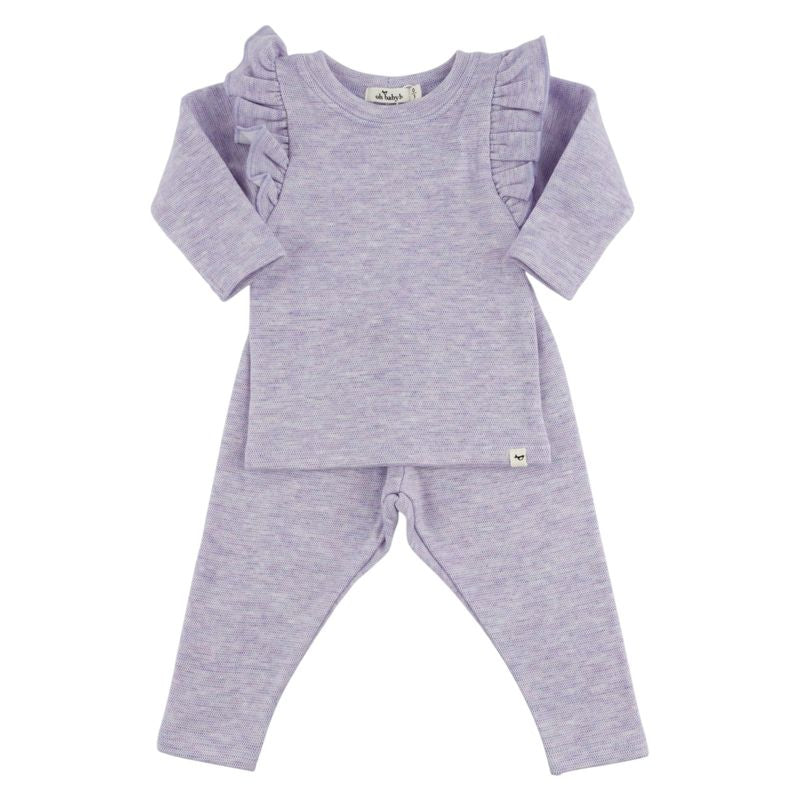 oh baby! Honeycomb Millie Two Piece Set - Wisteria