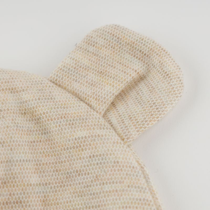 oh baby! Honeycomb Bear Ear Hat - Sand