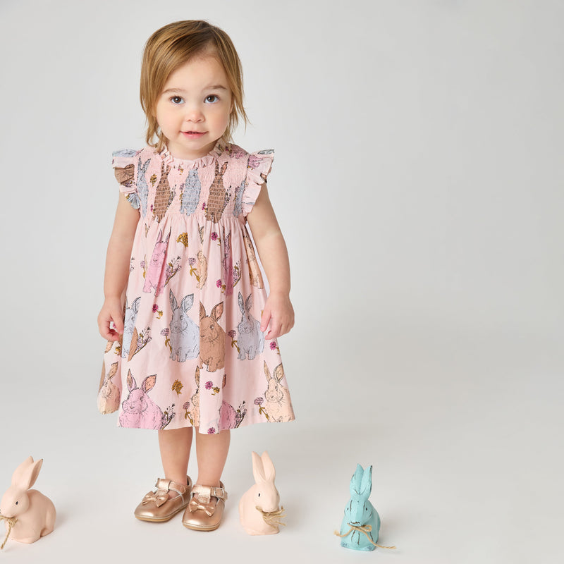 Pink Chicken Stevie Dress Set - Vintage Bunnies - Lifestyle