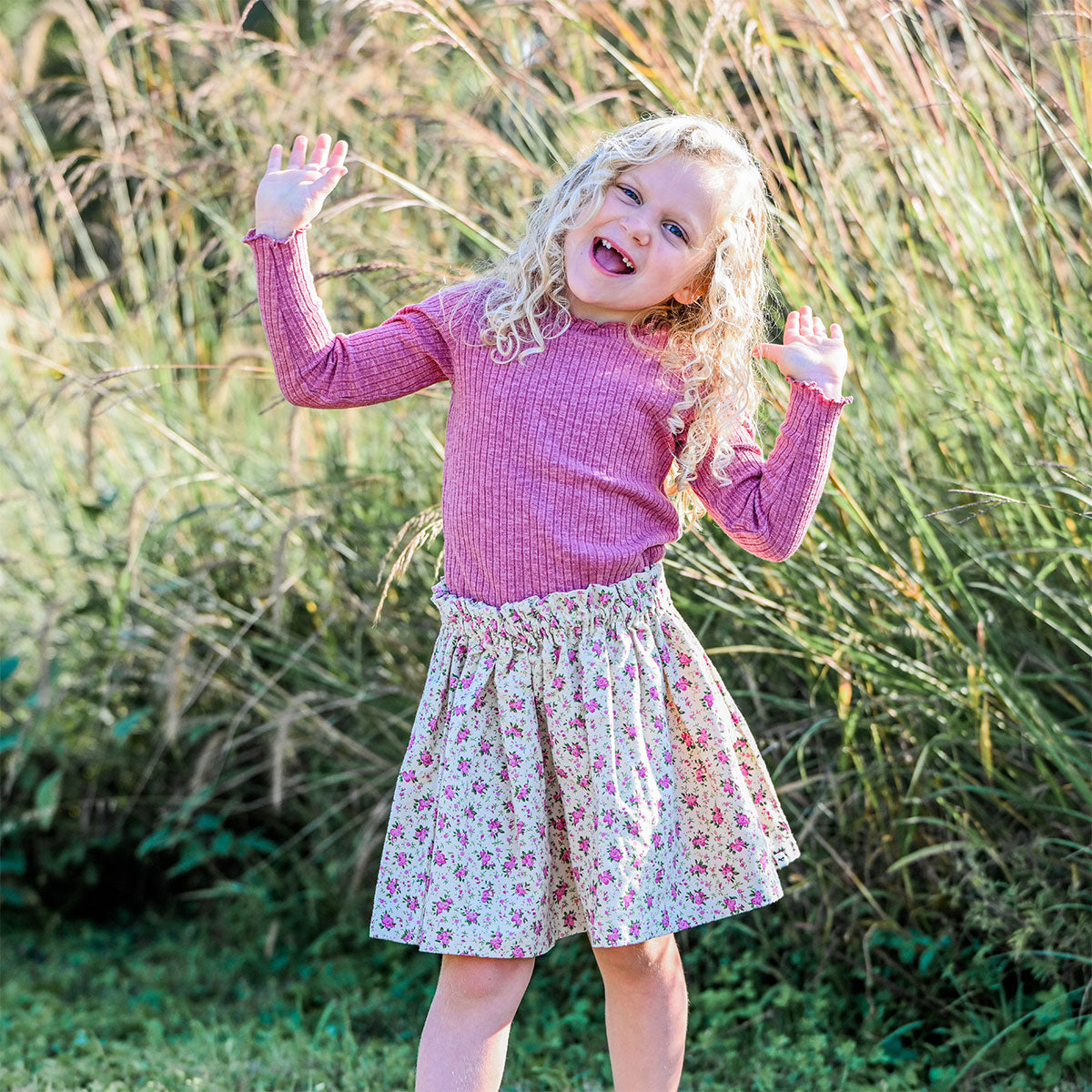 oh baby! Flora Skirt - Petite Bouquet - Rose