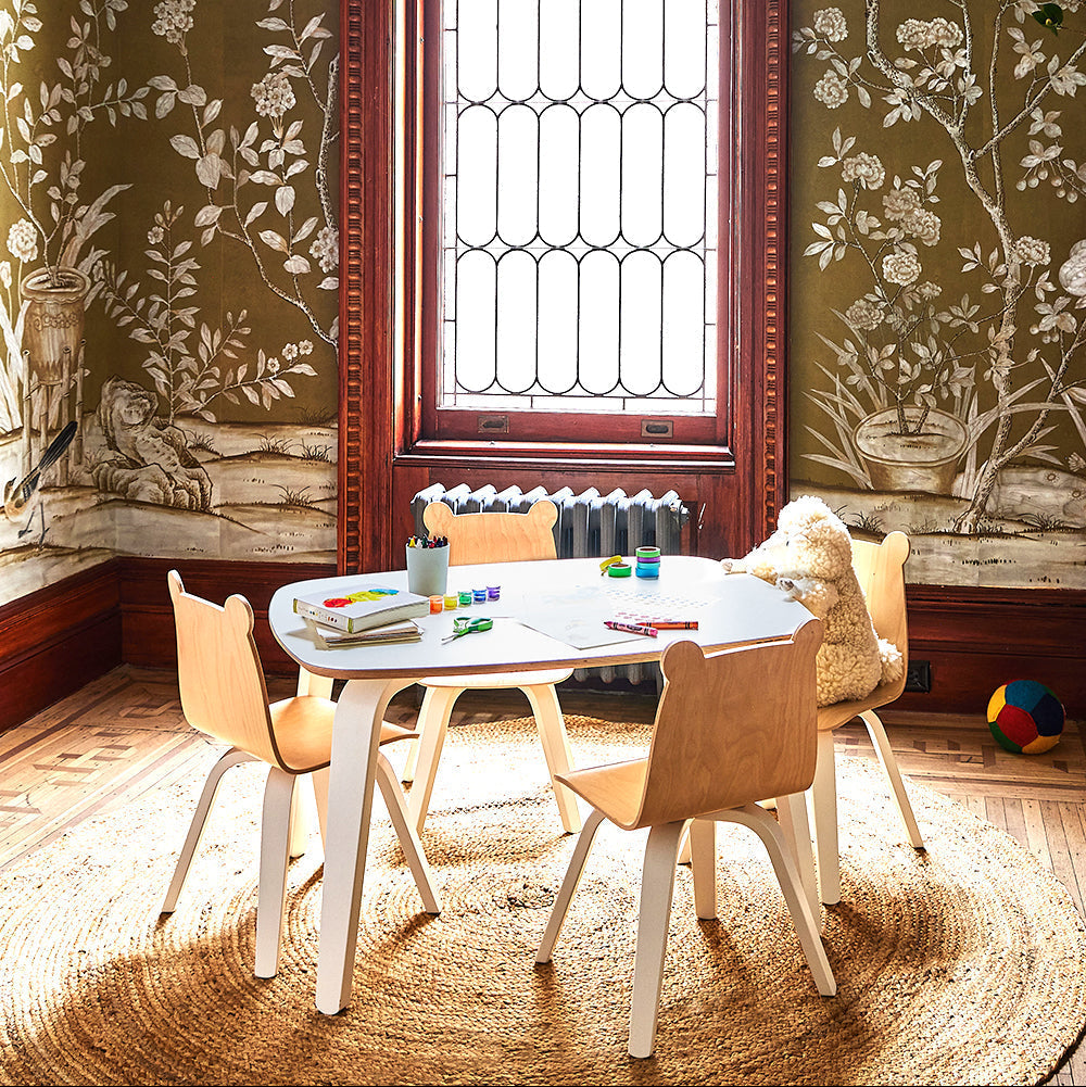 Oeuf Play Table - White - Lifestyle bear