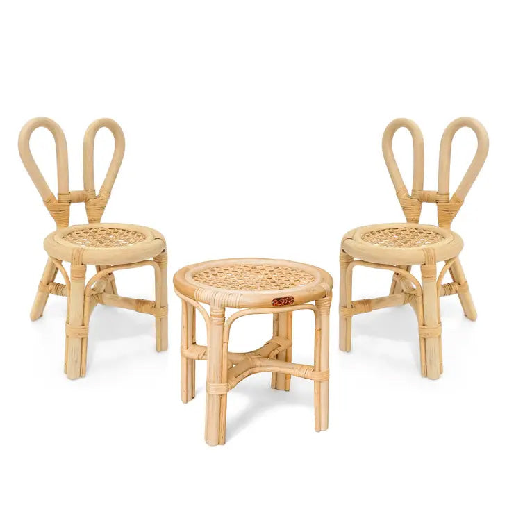 Poppie Mini Table & Chairs Set (Doll Size)