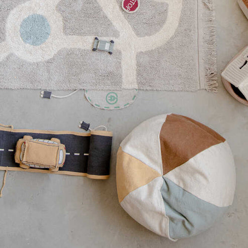 Lorena Canals Pull Kids Ball Pouf-Room