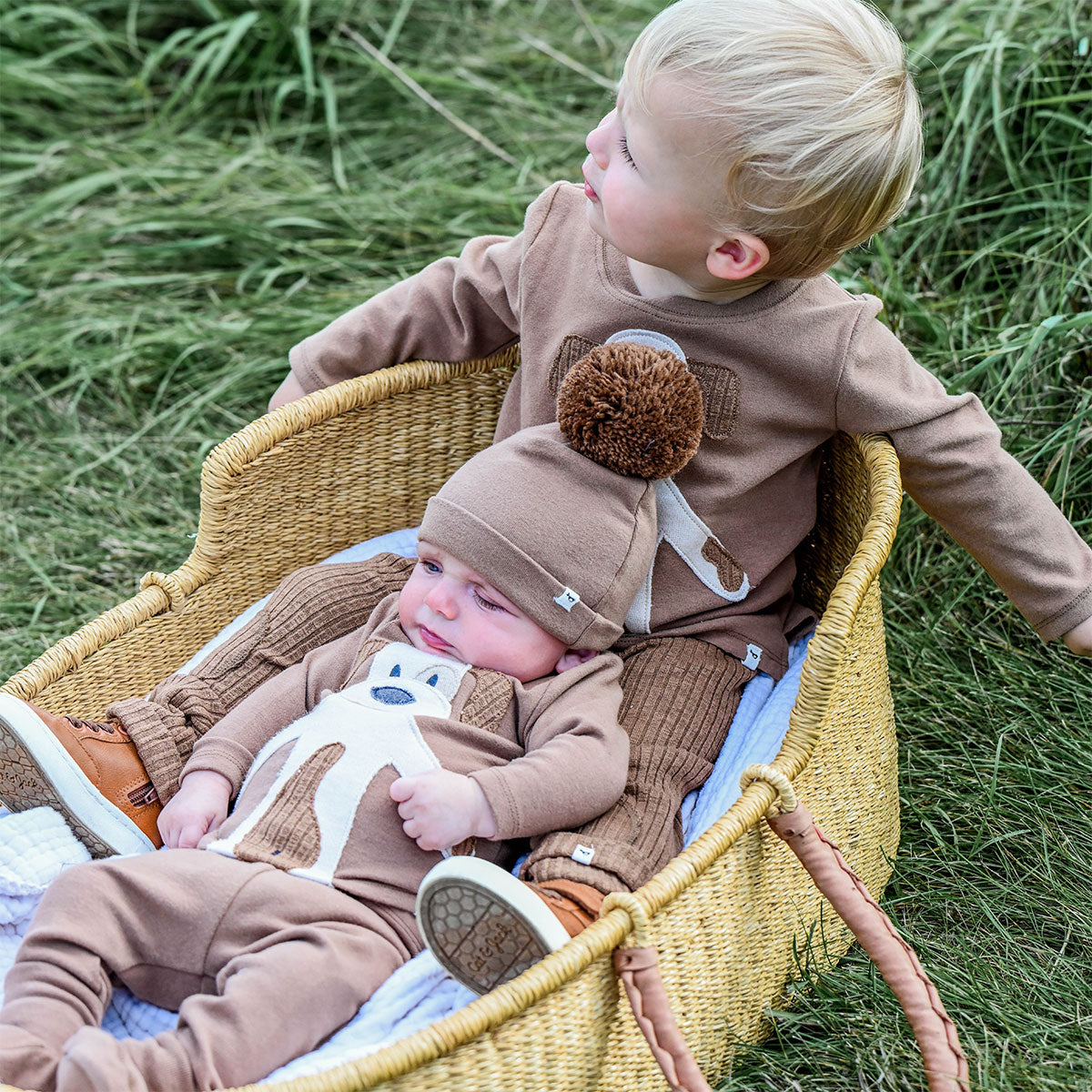 oh baby! Two Piece Set - Puppy - Chocolate - oh baby!