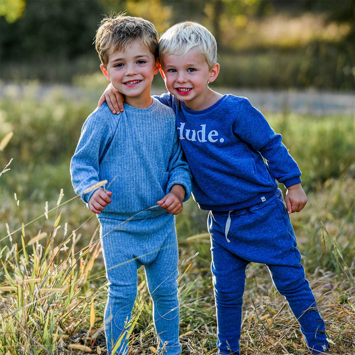 oh baby! Wide Rib Fuzzy Knit Sweater Boxy and Dude Sweatshirt