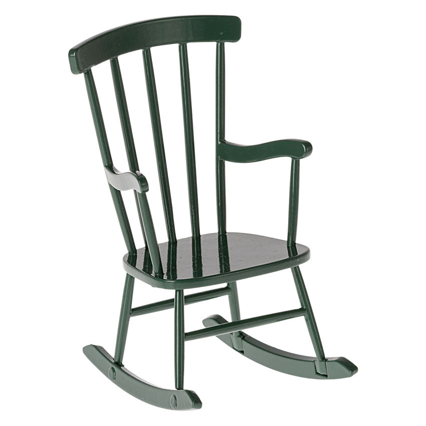 Maileg Rocking Chair, Mouse - Dark Green