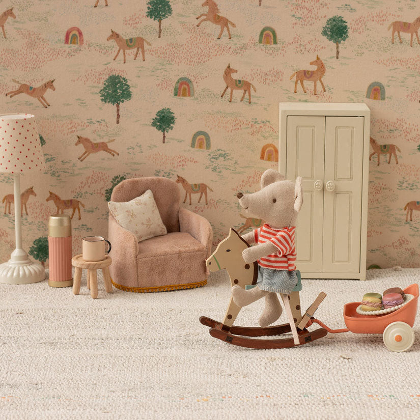Maileg Rcking House, Mouse - Spotted - Lifestyle