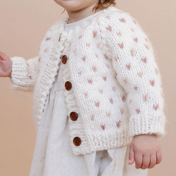The Blueberry Hill Sawyer Cardigan Sweater - Rose