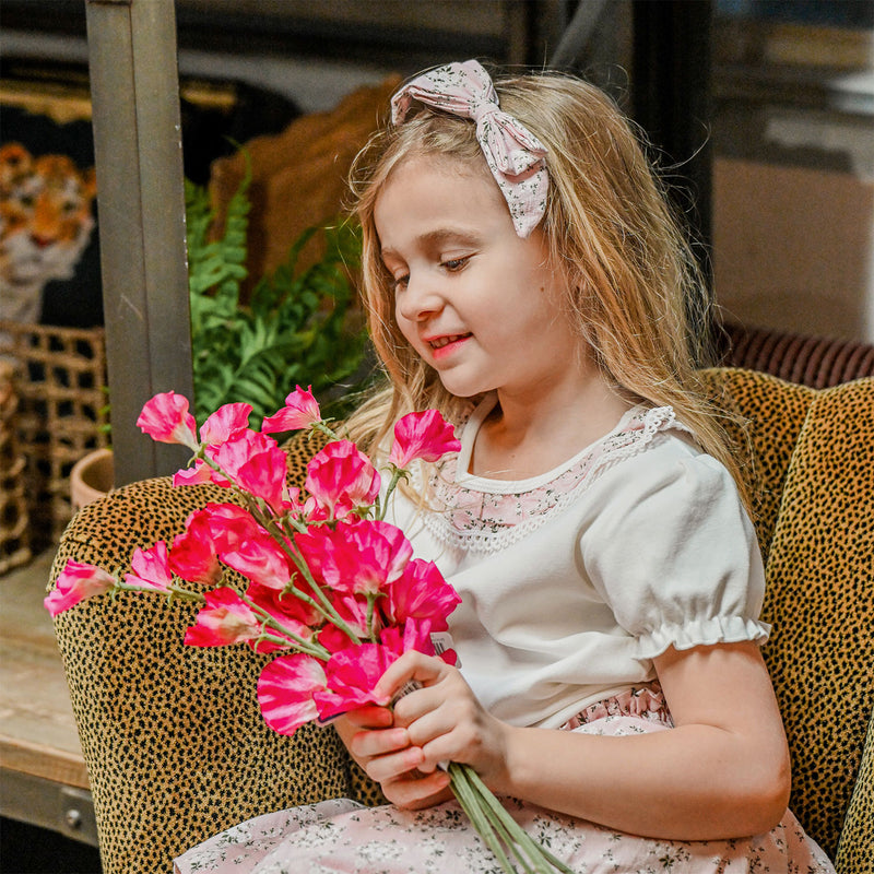 oh baby! Scarlett Bow on Clip - Apple Blossom - Pale Pink - Lifestyle