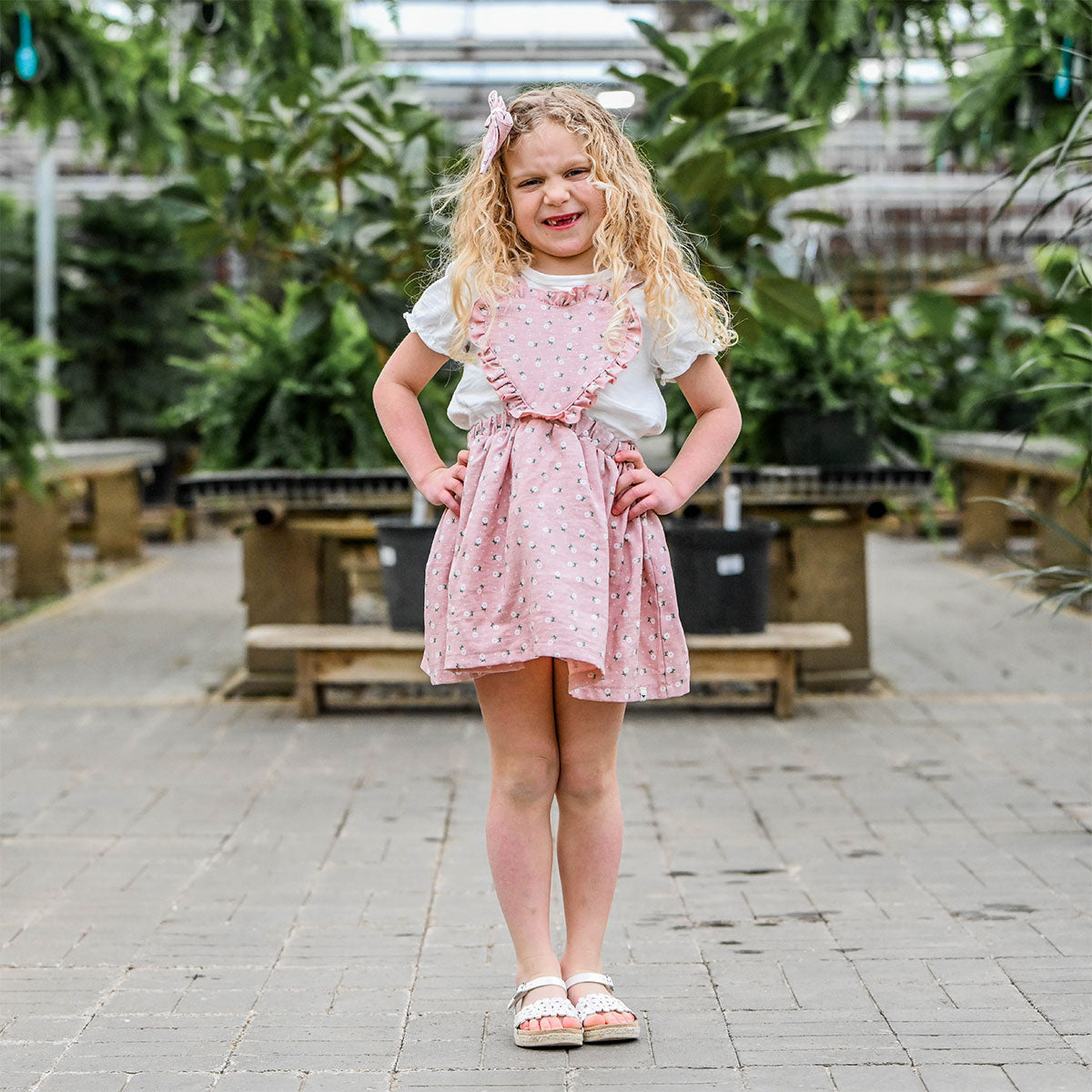 oh baby! Darling Skirtall - Sunburst Flower Print - Blush - Lifestyle