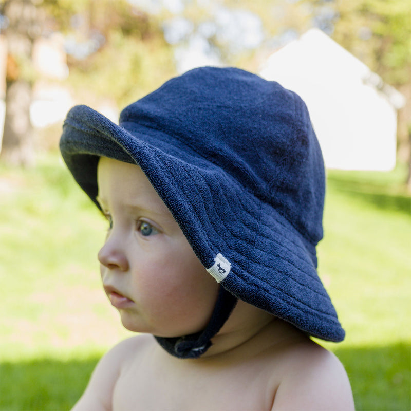oh baby! Cotton Terry Sunhat - Navy
