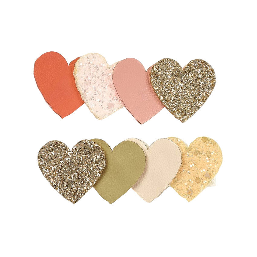 Sweet Hearts Bar Hair Clips