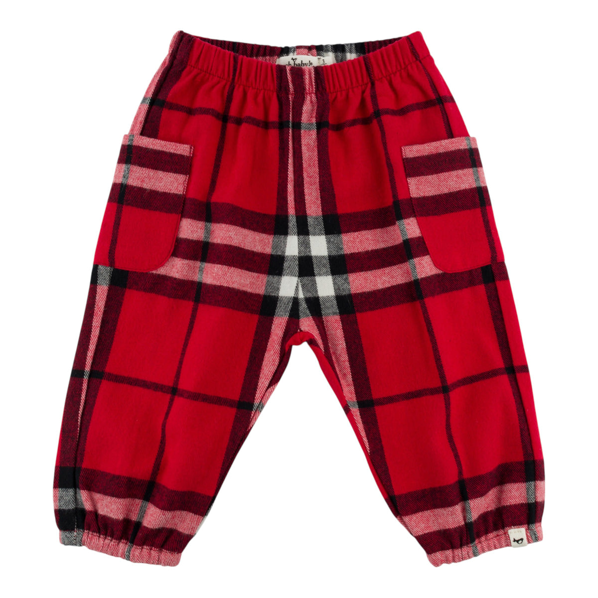 oh baby! - Side Pocket Pant - Mini Tartan - Red