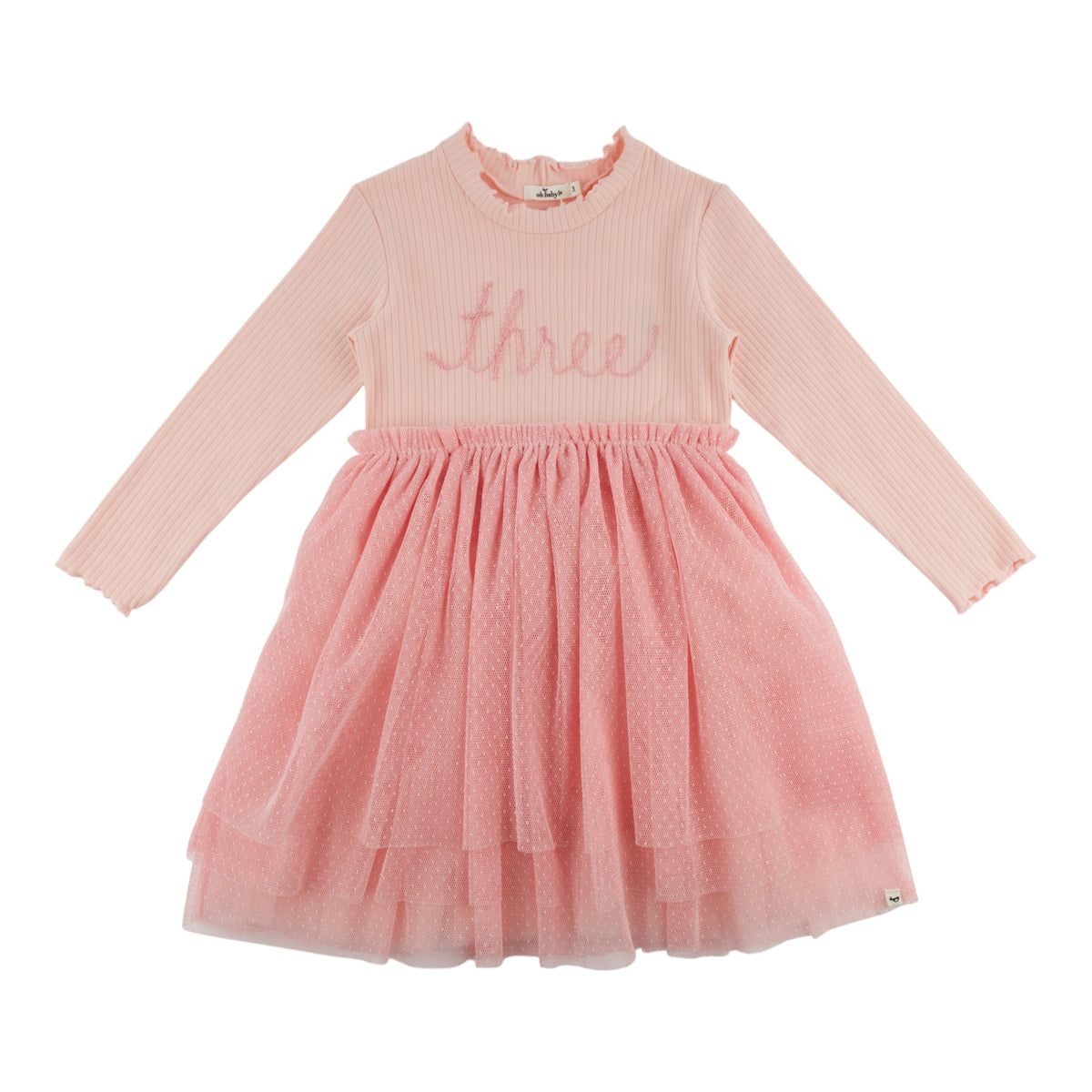 oh baby! Birthday Aria Tutu Dress - three - Pale Pink