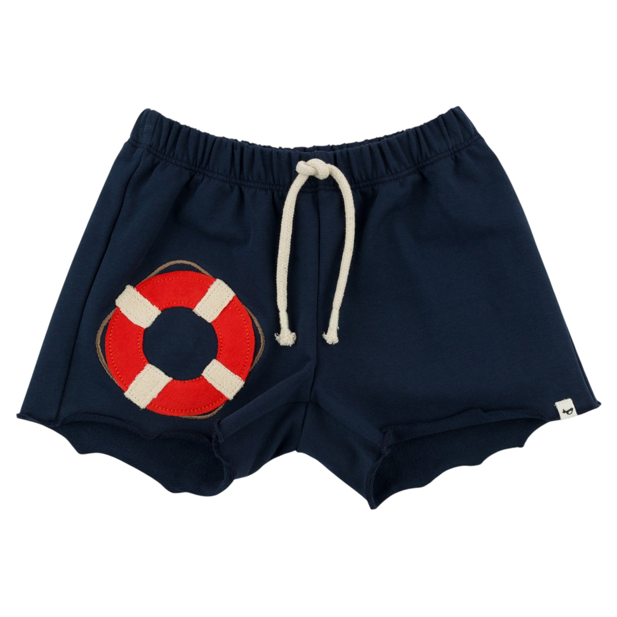 oh baby! Charlie Short - Life Ring Applique - Navy