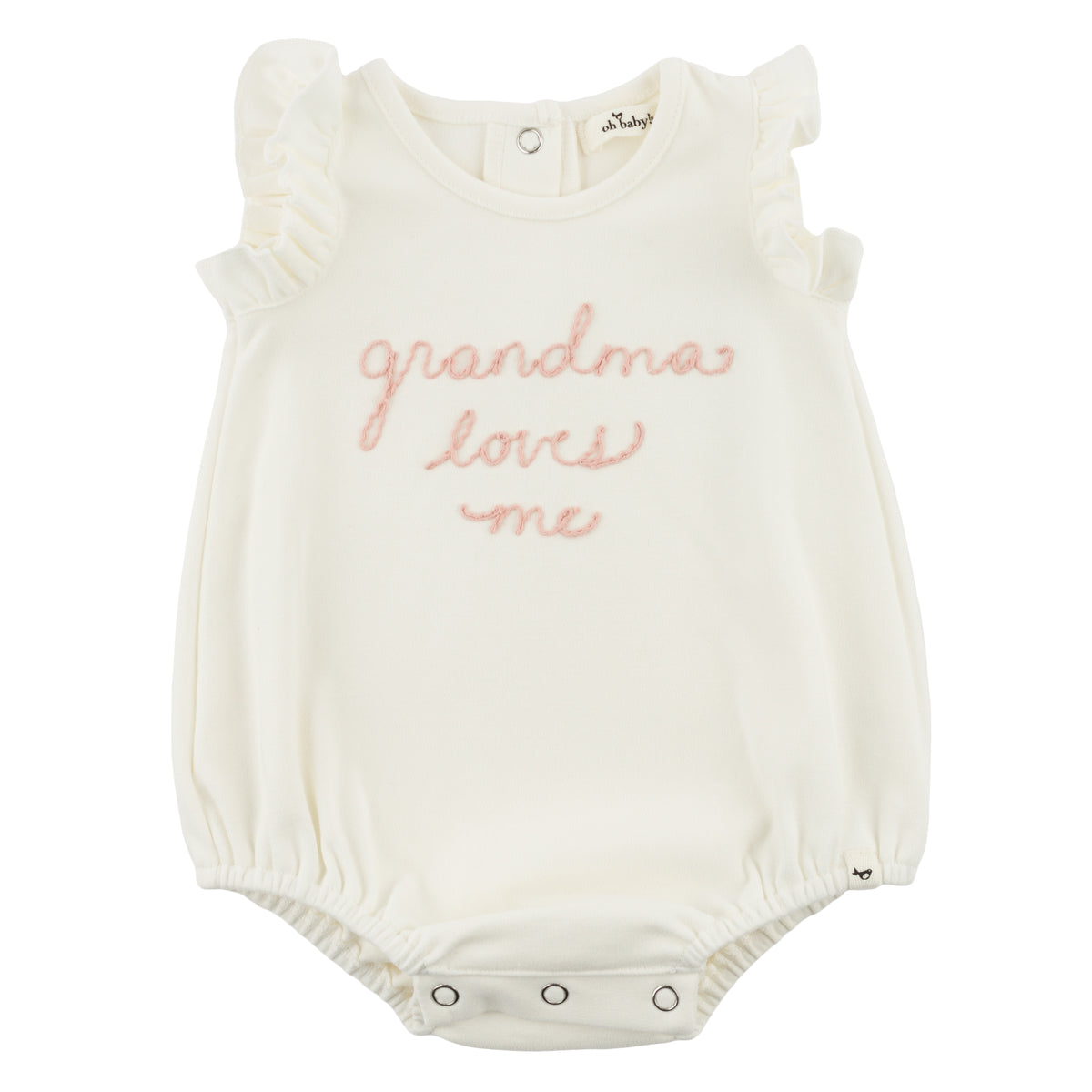 oh baby! Bubble - "grandma loves me" Embroidery - Oyster