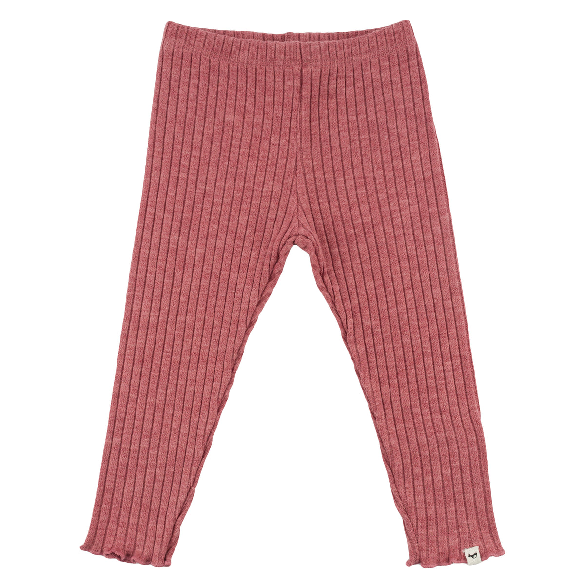 oh baby! Leggings - Wide Rib Lettuce Edge - Berry