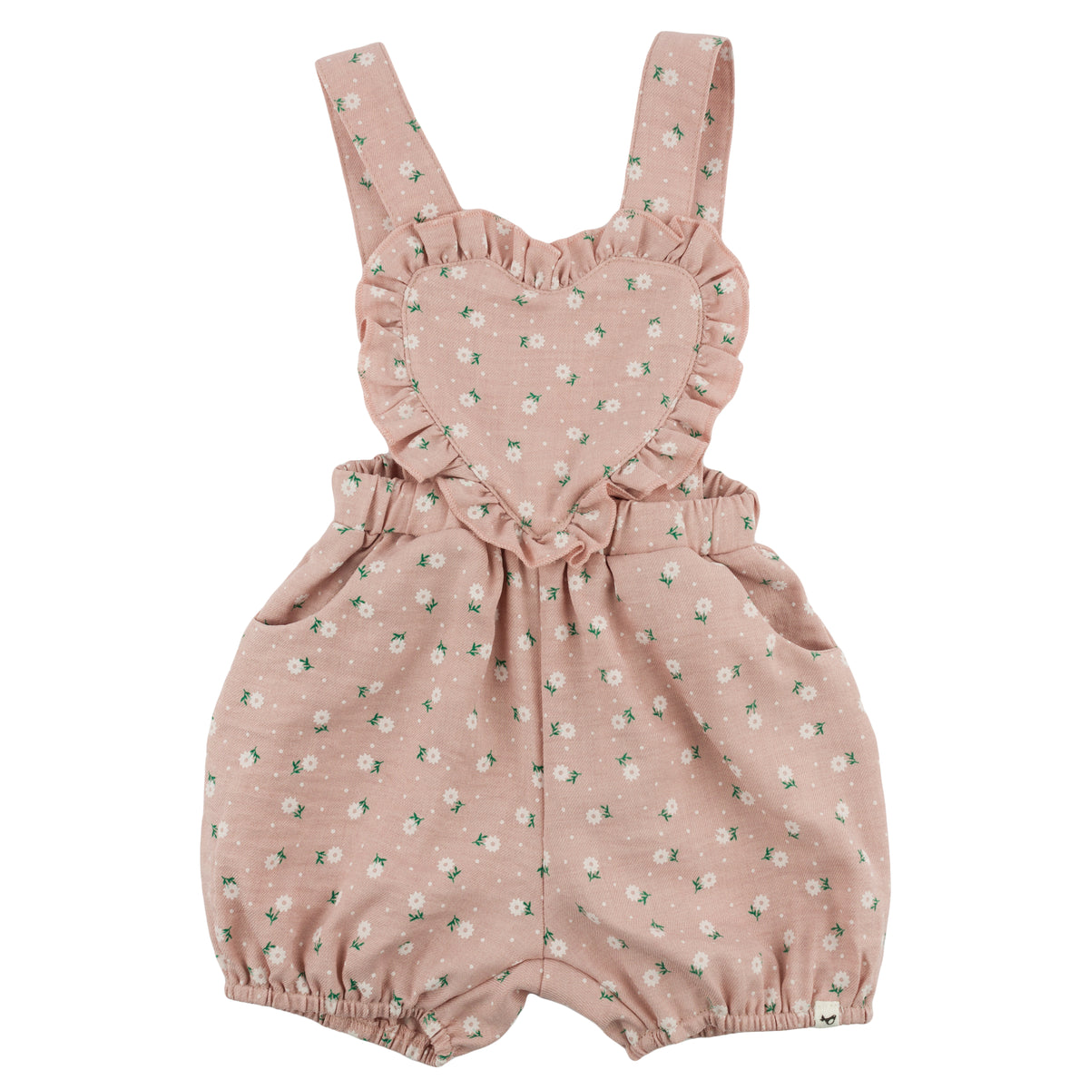 oh baby! Darling Romper - Sunburst Flower Print - Blush