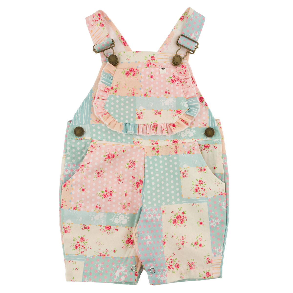 oh baby! Shortalls - Floral Patchwork