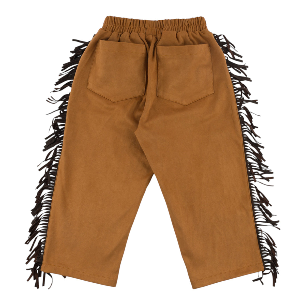 oh baby! Ultrasuede Fringe Riding Pants - Caramel - Back