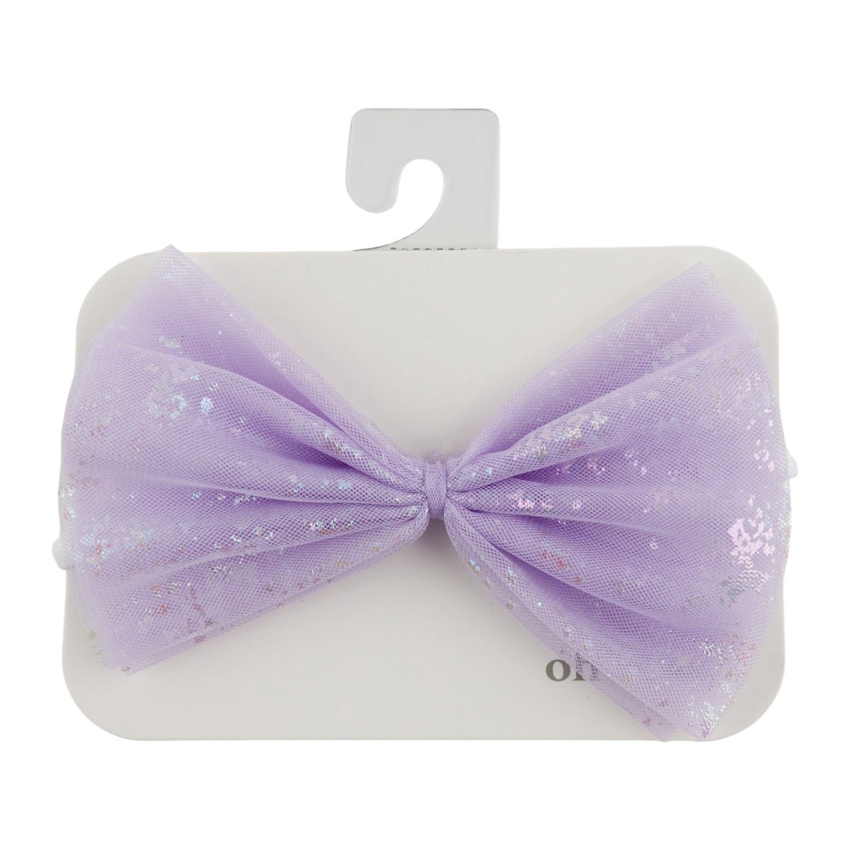 oh baby! Iridescent Gathered Bow Headband - Lavender