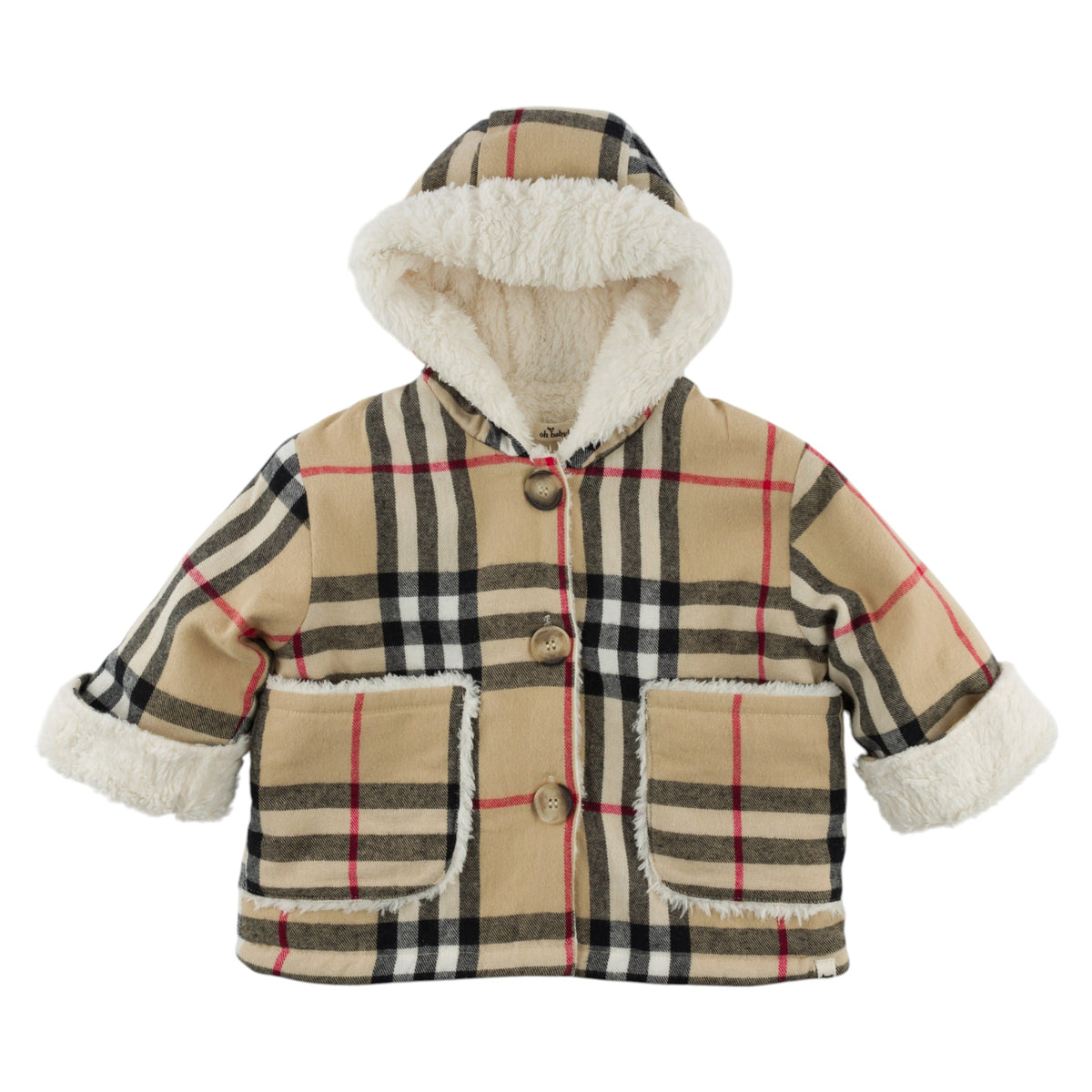 oh baby! Vermont Sherpa Coat - Mini Tartan - Classic