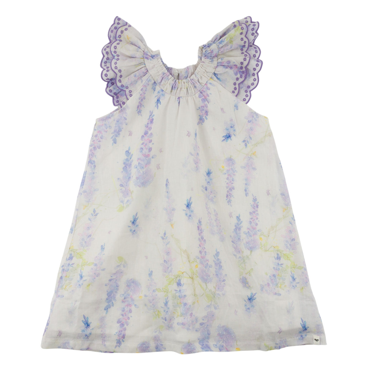 oh baby! Giselle Flutter Dress - Watercolor Lilacs - Lilac