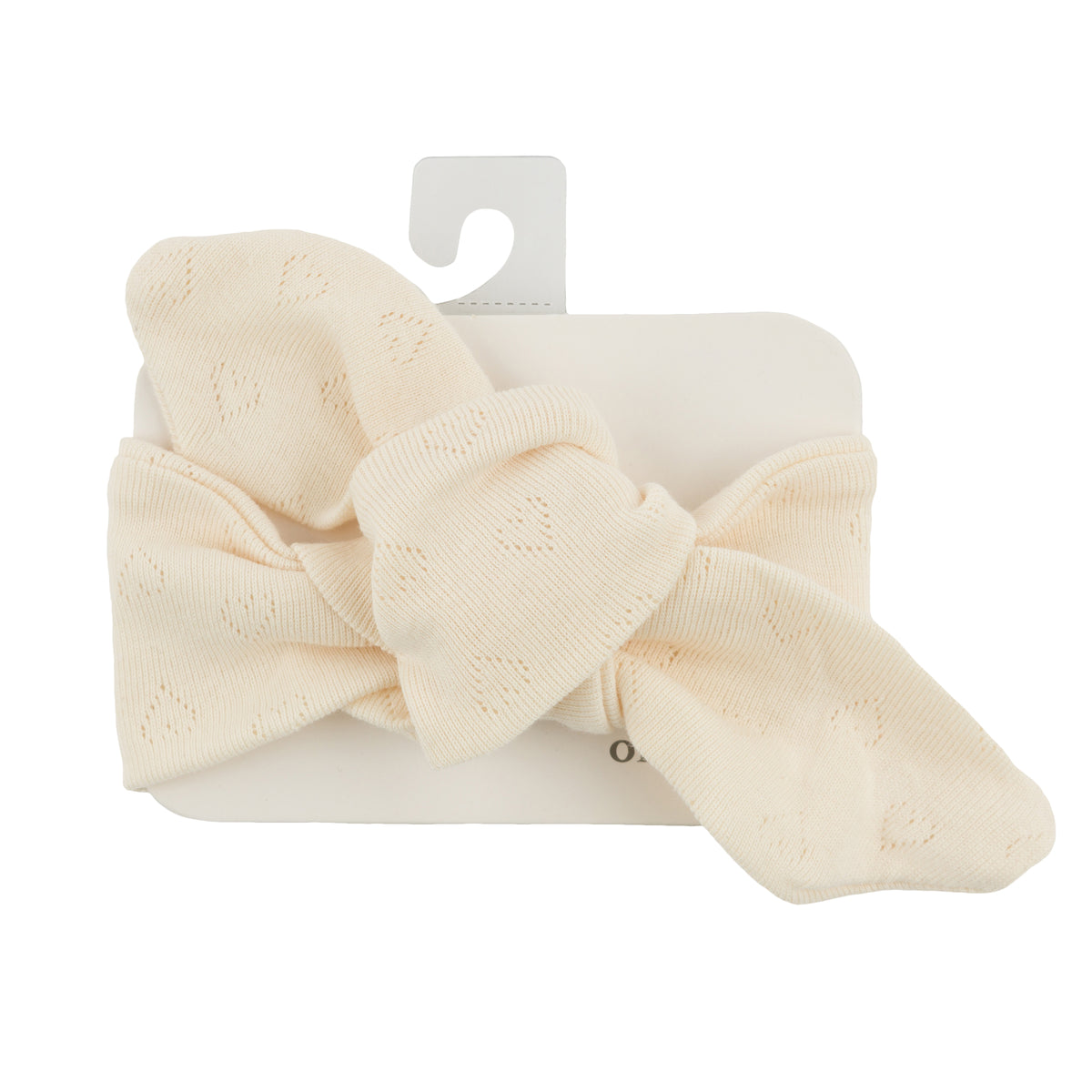 oh baby! Turban - Hearts Pointelle - Natural