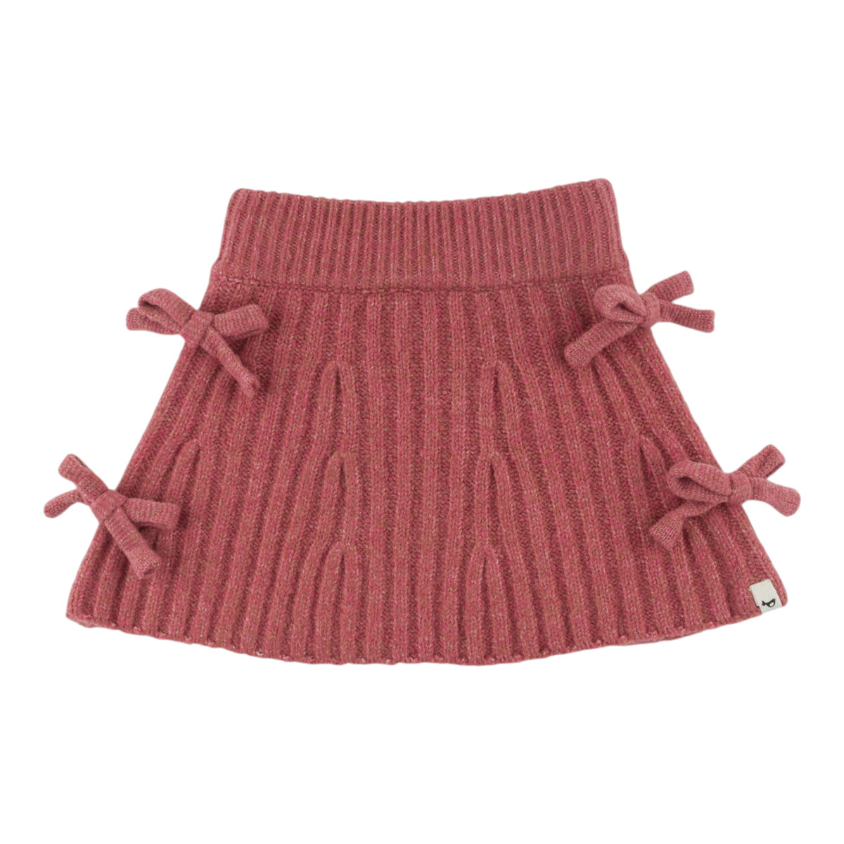 oh baby! Bow Knitted Flared Skirt - Boysenberry