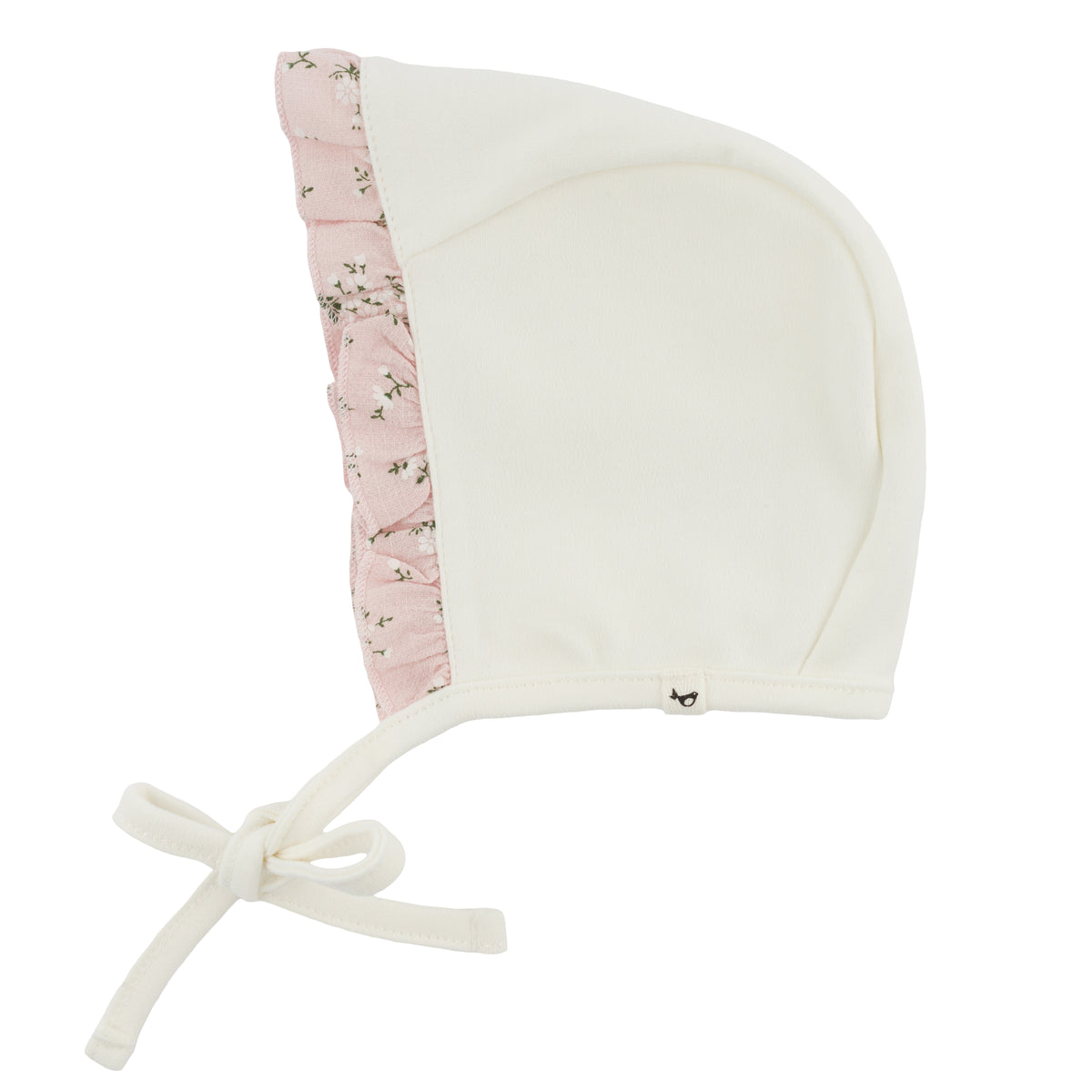oh baby! Ruffle Bonnet - Pale Pink Apple Blossom - Oyster