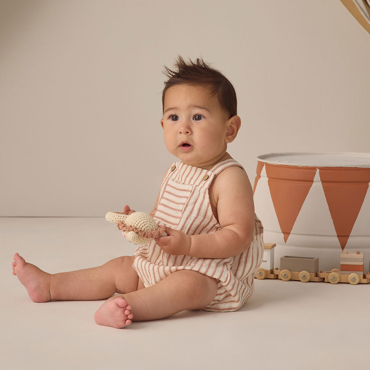 Quincy Mae Hayes Romper - Vintage Stripe